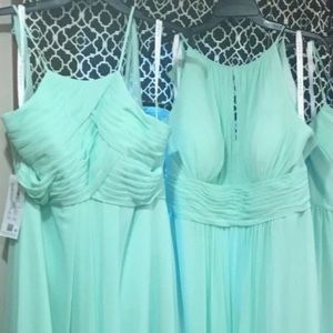 AZAZIE mint bridesmaid dress worn once